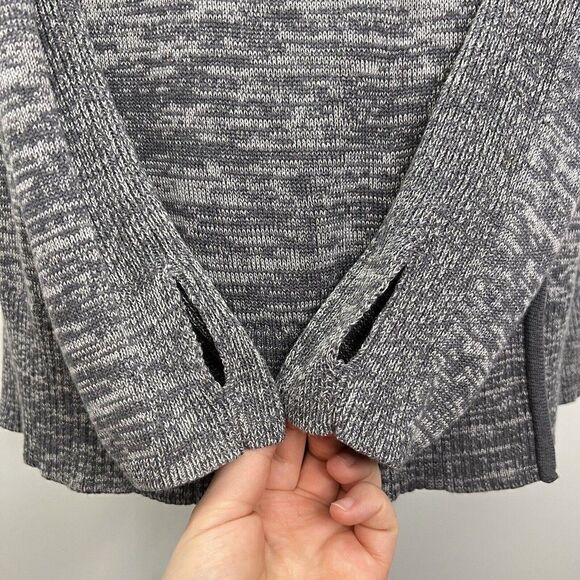 Lululemon Peace of Mind Wrap Hooded Sweater  Cardigan Dark Slate Size 8 - Picture 5 of 14